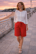 Pantalón rojo cobre