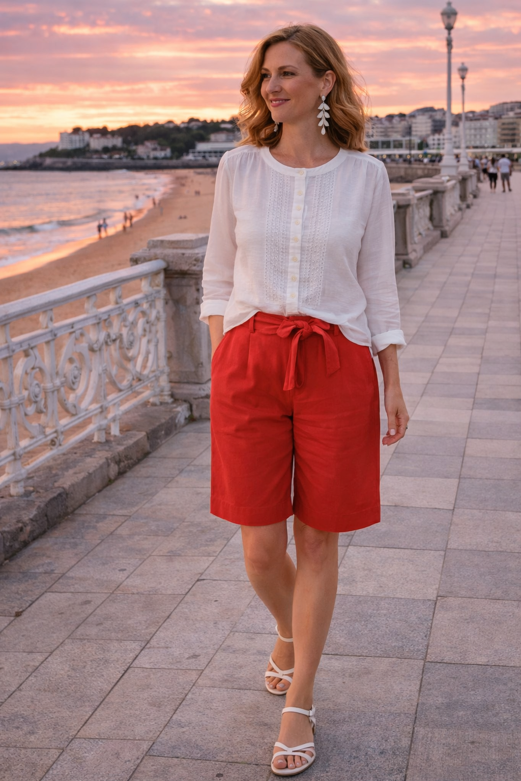 Pantalón rojo cobre