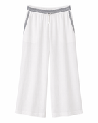 Pantalón de algodón blanco