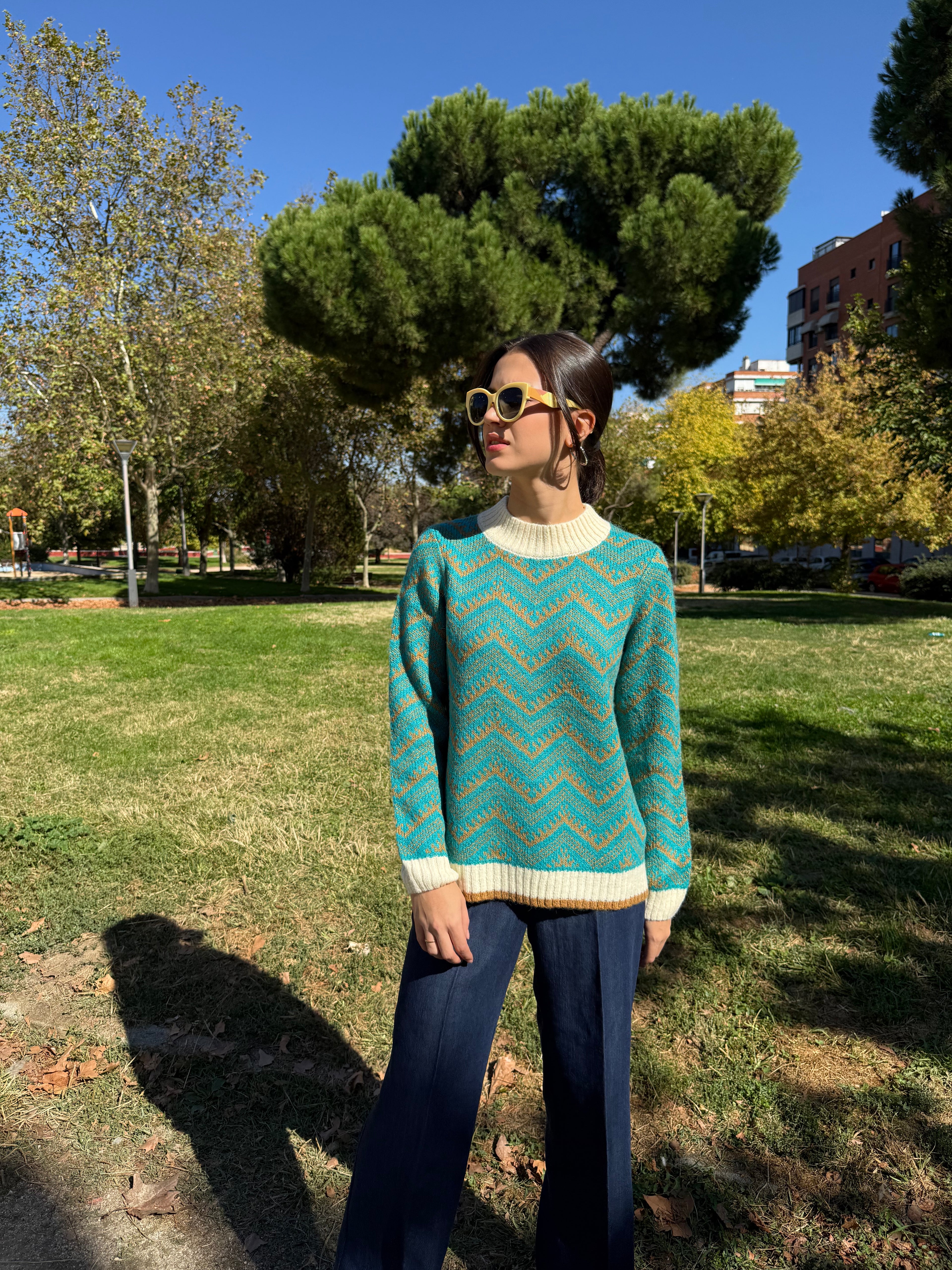 Jersey tonos turquesa