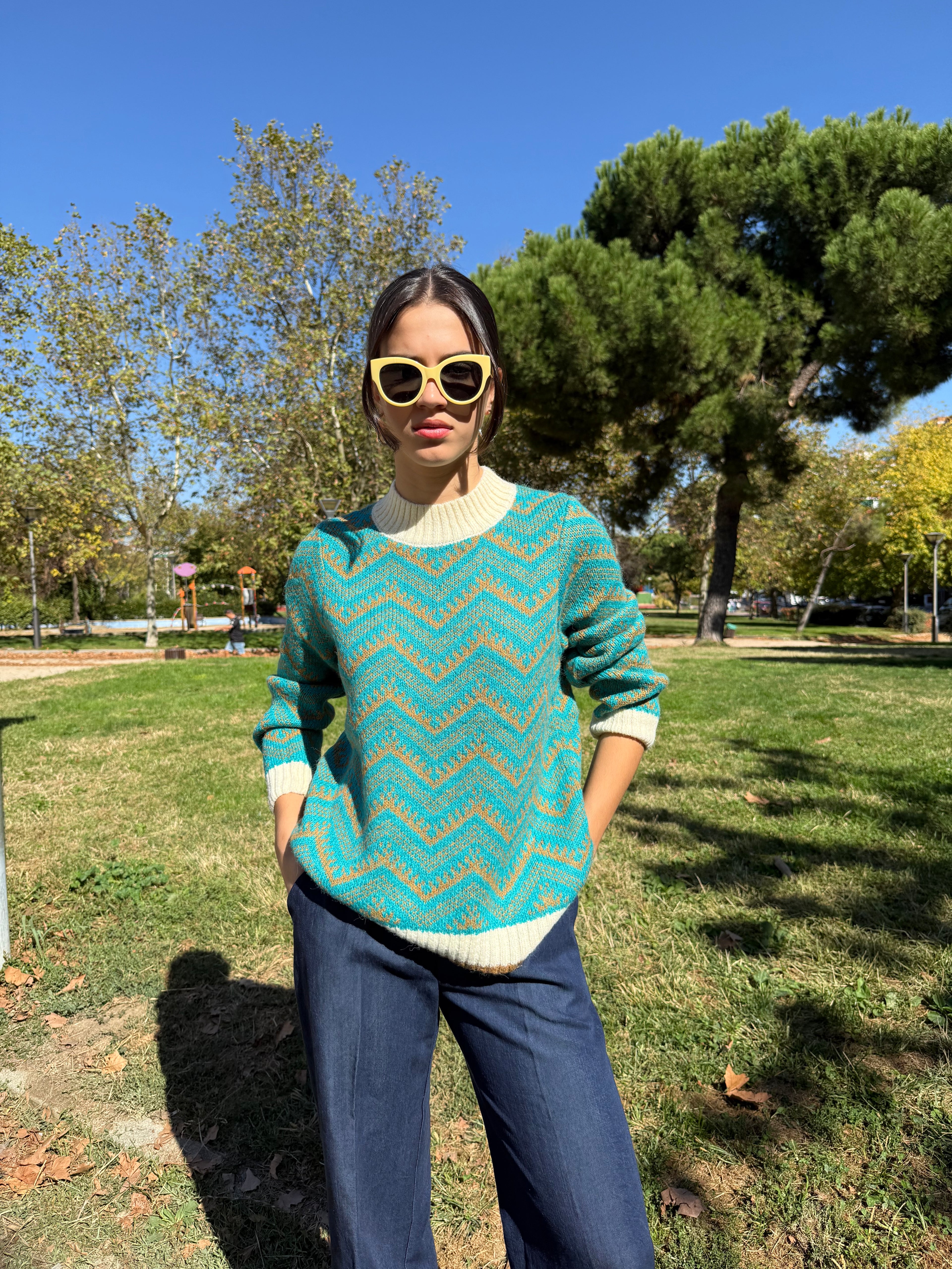 Jersey tonos turquesa