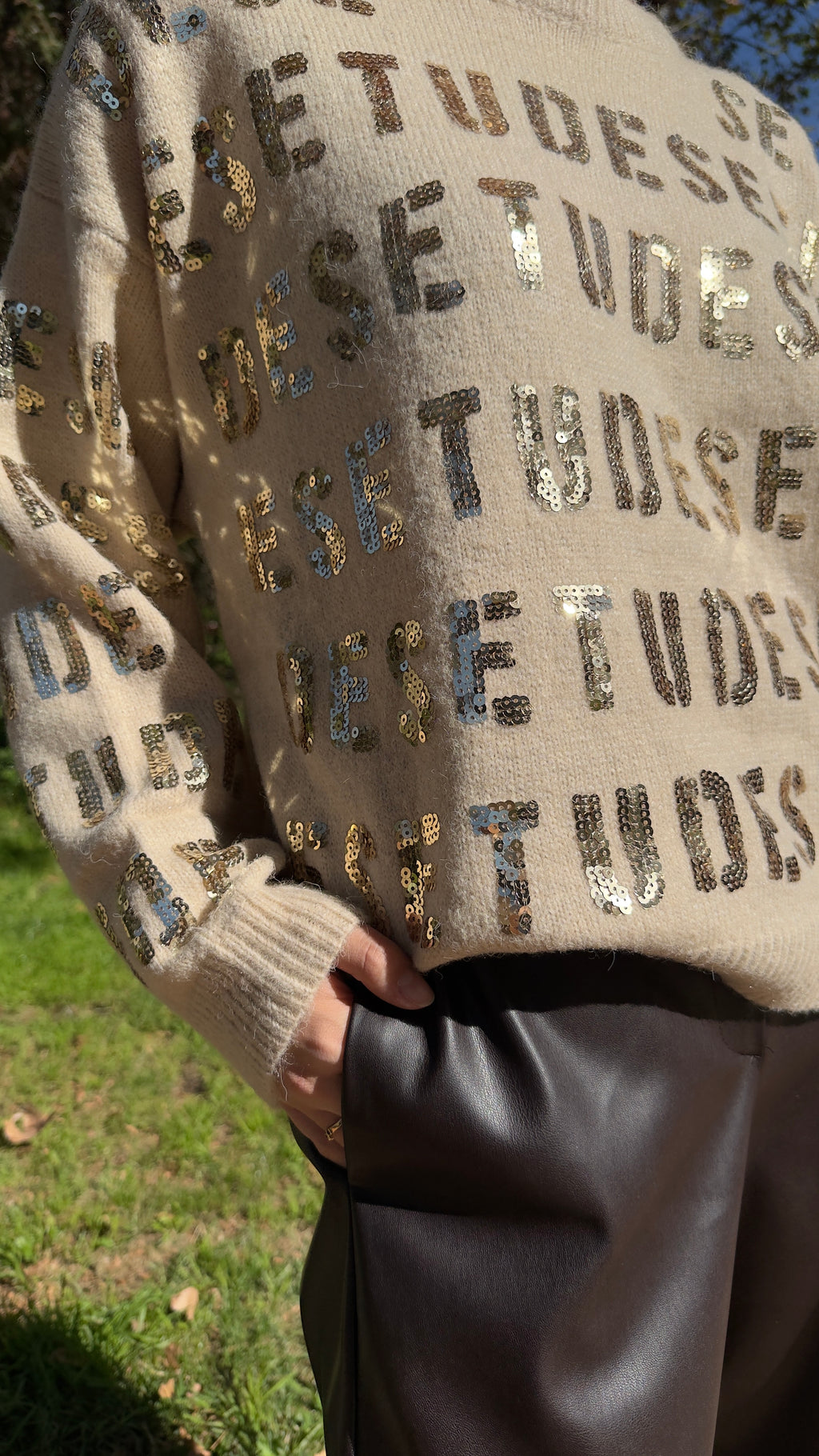 JERSEY LETRAS BRILLO