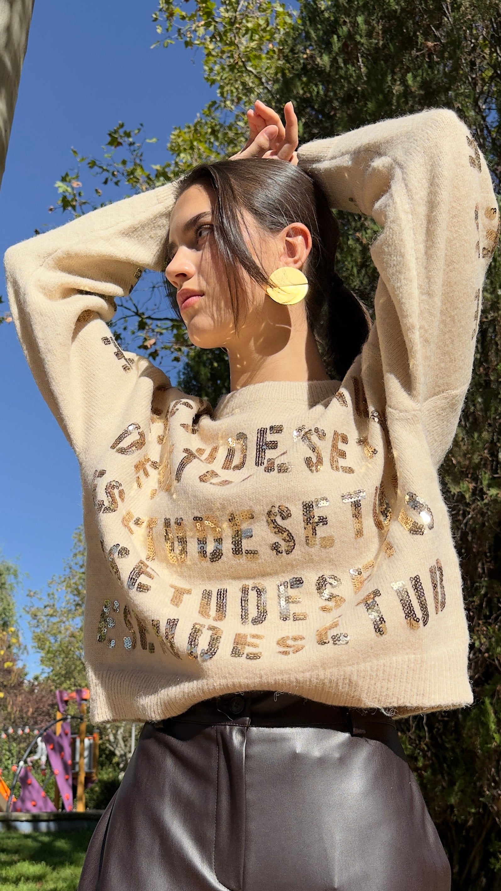 JERSEY LETRAS BRILLO