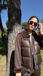 CHAQUETÓN MARRÓN