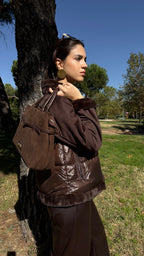 CHAQUETÓN MARRÓN