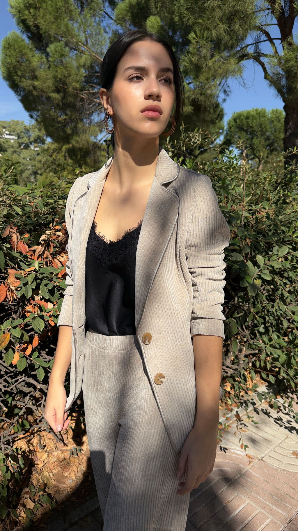 CHAQUETA PANA BEIGE