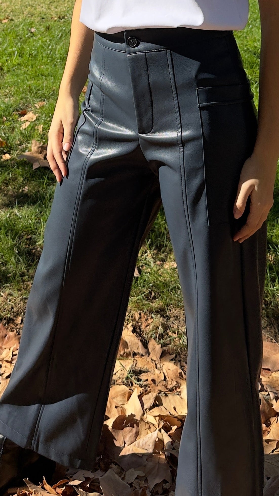 PANTALÓN POLIPIEL AZUL