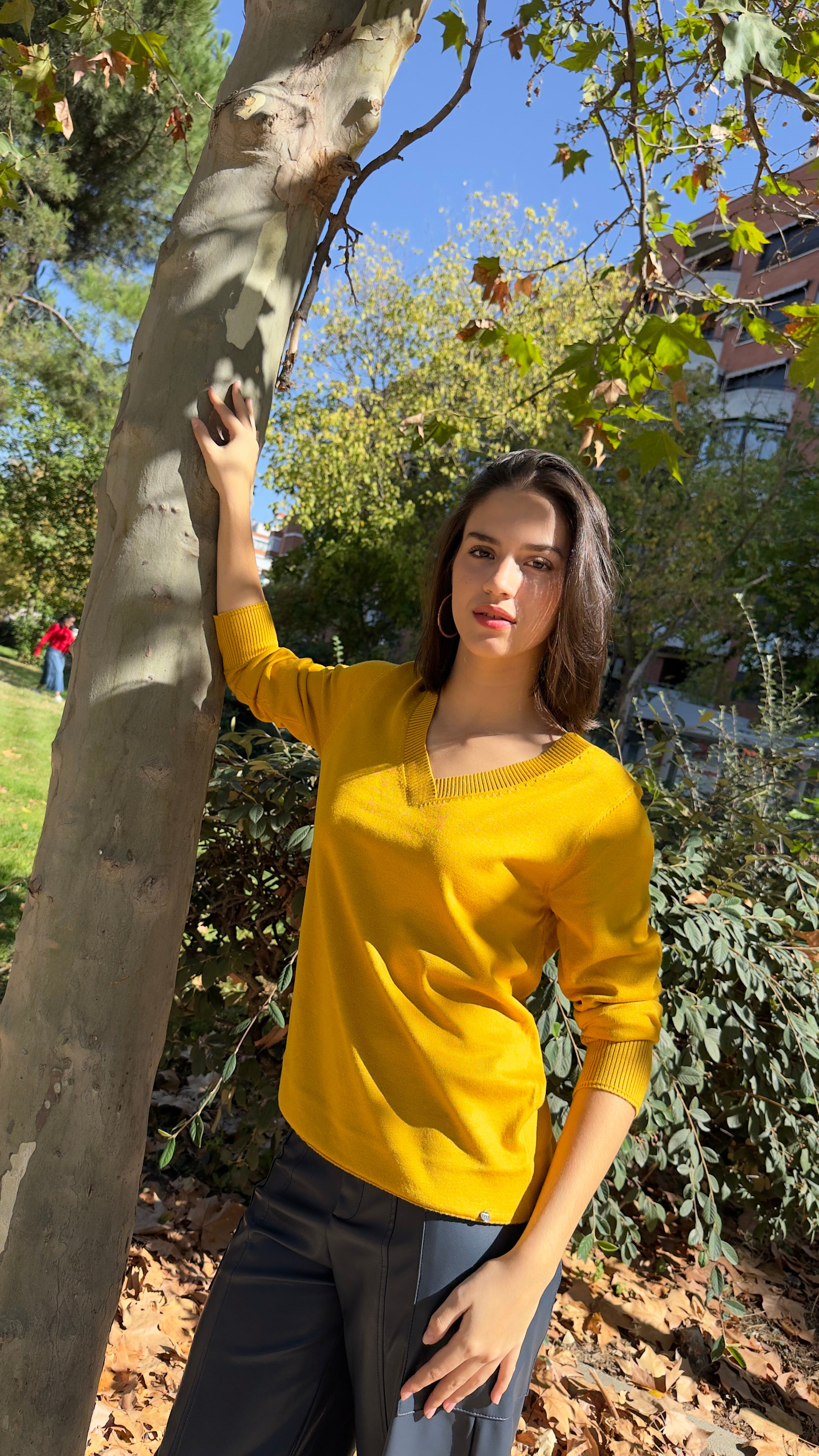 jersey color mostaza