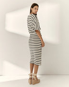 Vestido blanco y negro