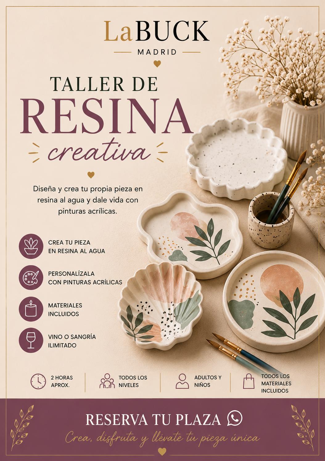 Tarde de resina creativa